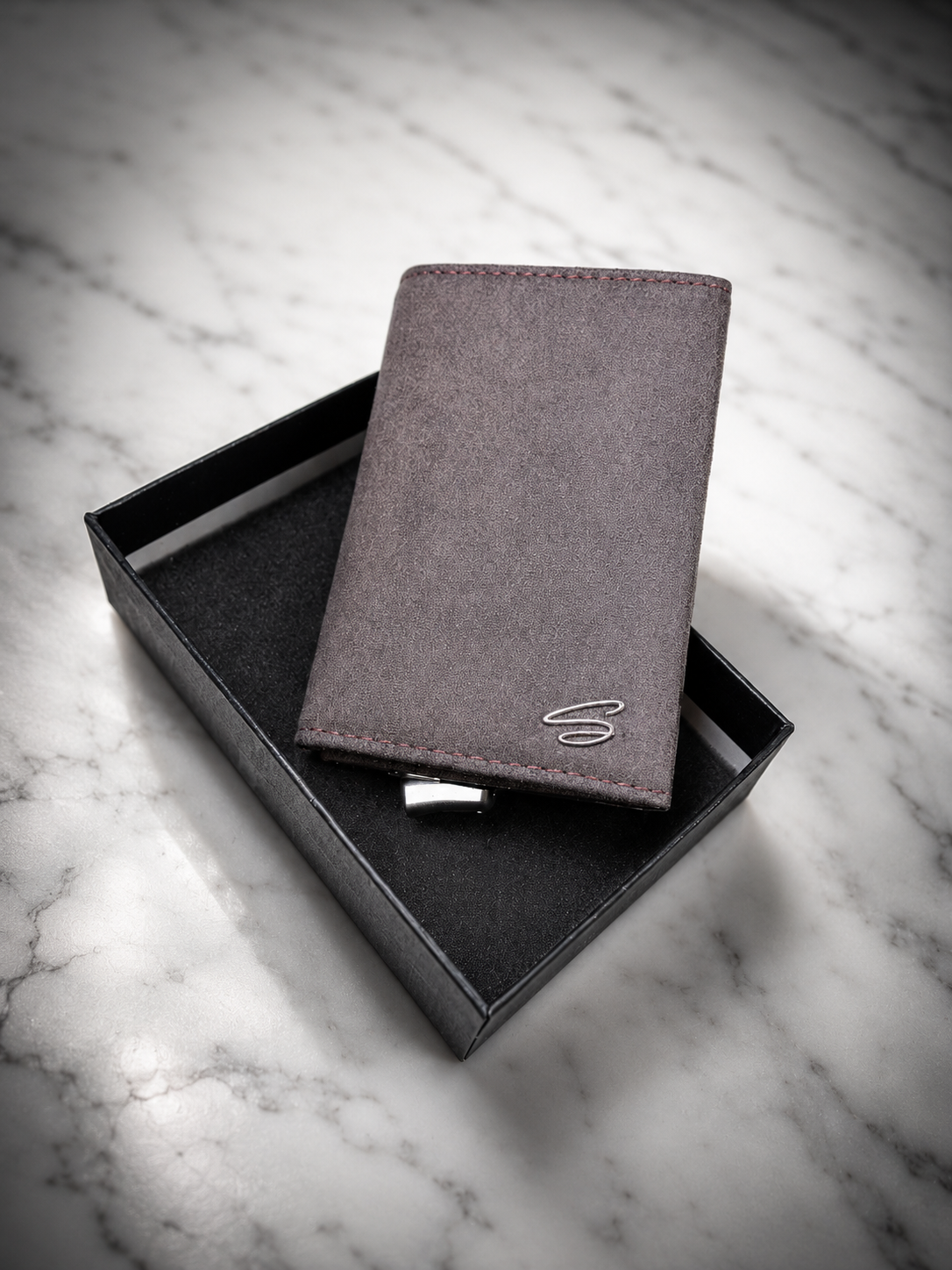Sugared Alcantara Wallet