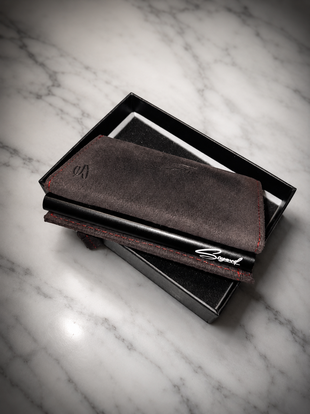 Sugared Alcantara Wallet