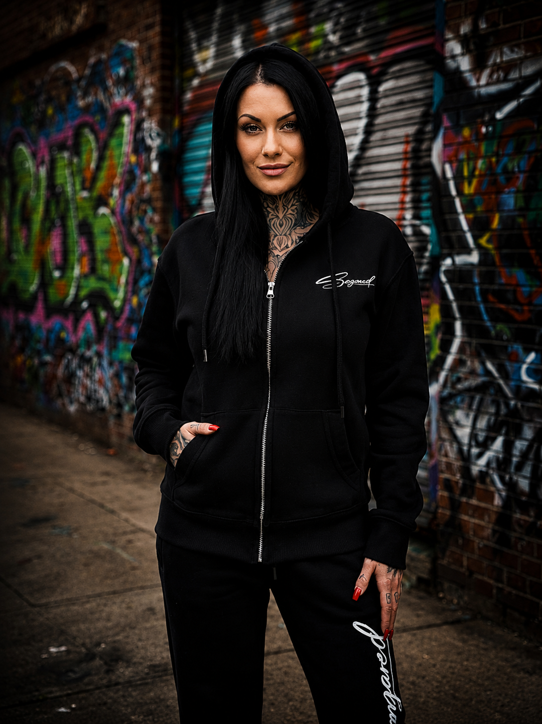 Sugared Basic Line Zip Hoodie